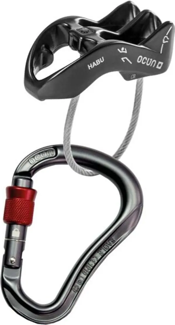 OCÚN OCÚN BELAY SET EAGLE SCREW / HABU Осигурителен комплект за катерене и спускане, сиво, размер