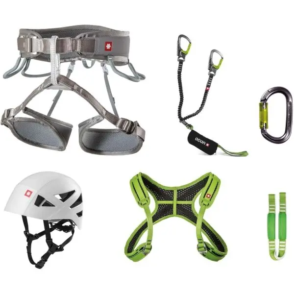 OCÚN OCÚN VIA FERRATA TWIST + CHEST SHARD SET Комплект за  Ferrata, сиво, размер
