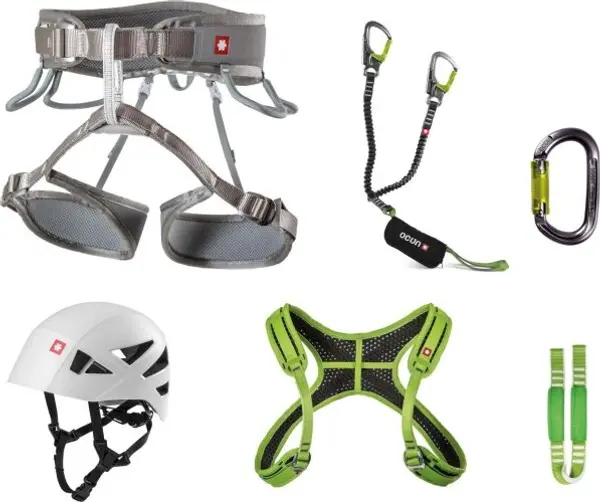 OCÚN OCÚN VIA FERRATA TWIST + CHEST SHARD SET Комплект за  Ferrata, сиво, размер