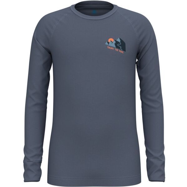 Odlo Odlo ACTIVE WARM ECO Детска термо тениска, тъмносиво, размер