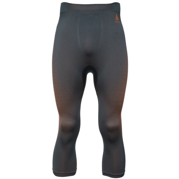Odlo Odlo BL BOTTOM 3/4 PERFORMANCE WARM ECO Мъжки функционални 3/4 панталони, тъмносиво, размер