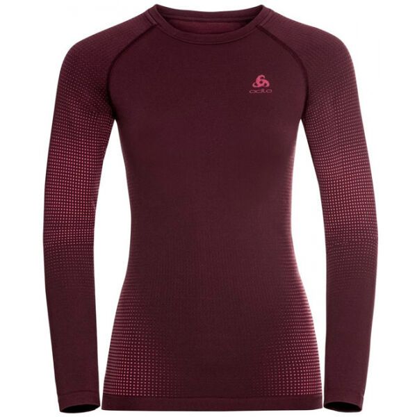 Odlo Odlo BL TOP CREW NECK L/S PERFORMANCE WARM EC Функционална блуза, винен, размер