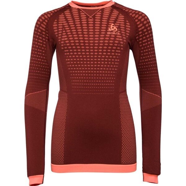 Odlo Odlo BL TOP PERFORMANCE WARM KID Детска функционална  блуза, винен, размер