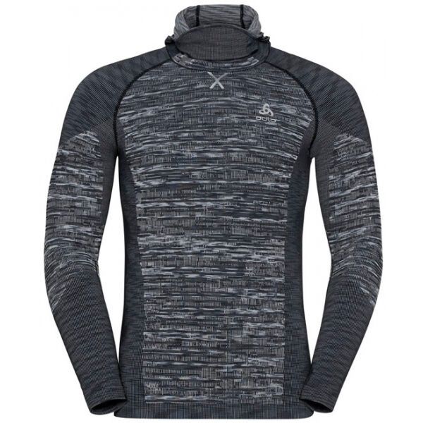 Odlo Odlo BL TOP WITH FACEMASK L/S BLACKCOMB ECO Функционална дамска тениска с качулка, тъмносиво, размер