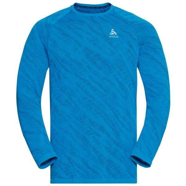 Odlo Odlo BLACKCOMB LIGHT ECO BI TOP CREW NECK L/S Мъжка функционална блуза с дълъг ръкав, синьо, размер