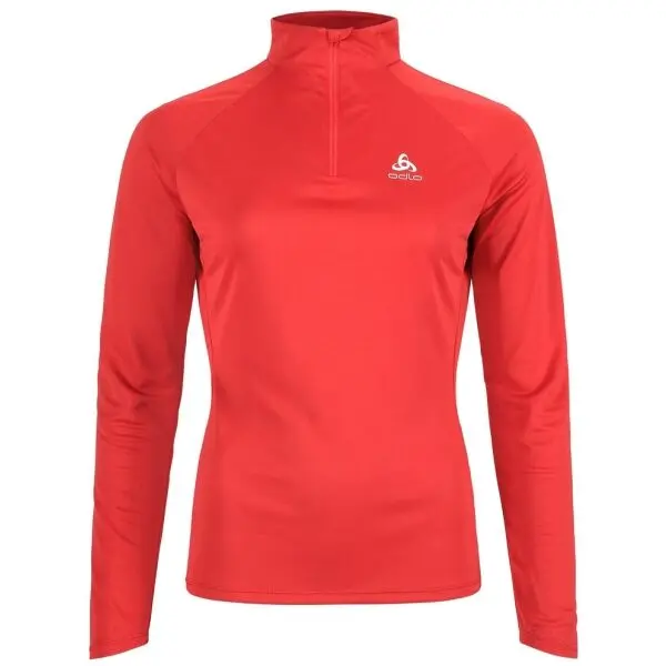 Odlo Odlo ESSENTIAL 1/2 ZIP Дамски суитшърт, червено, размер