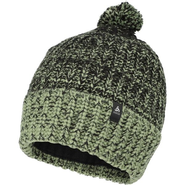 Odlo Odlo HEAVY KNIT Плетена шапка с помпон, тъмнозелено, размер
