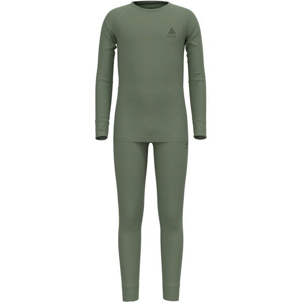 Odlo Odlo NATURAL MERINO 200 Детски термо комплект, зелено, размер