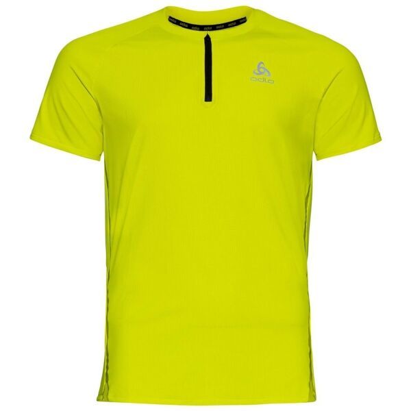 Odlo Odlo AXALP TRAIL T-SHIRT CREW NECK S/S 1/2 ZIP Функционална мъжка  тениска, жълто, размер M