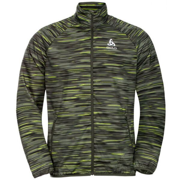 Odlo Odlo ESSENTIAL LIGHT PRINT Мъжко  яке за бягане, зелено, размер XXL