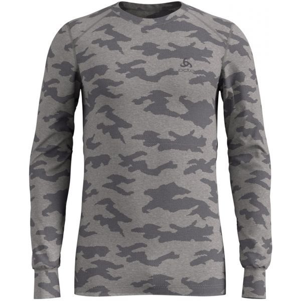 Odlo Odlo SHIRT L/S X-MAS ACTIVE WARM Мъжка блуза, сиво, размер XXL
