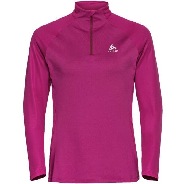 Odlo Odlo W MID LAYER 1/2 ZIP ESSENTIALCERAMIWARM Дамско функционално горнище, розово, размер XS
