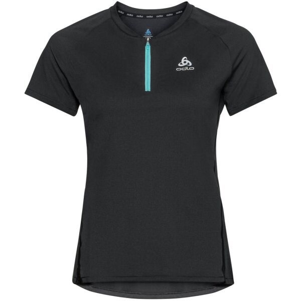 Odlo Odlo W AXALP TRAIL T-SHIRT CREW NECK S/S 1/2 ZIP Дамска тениска, черно, размер
