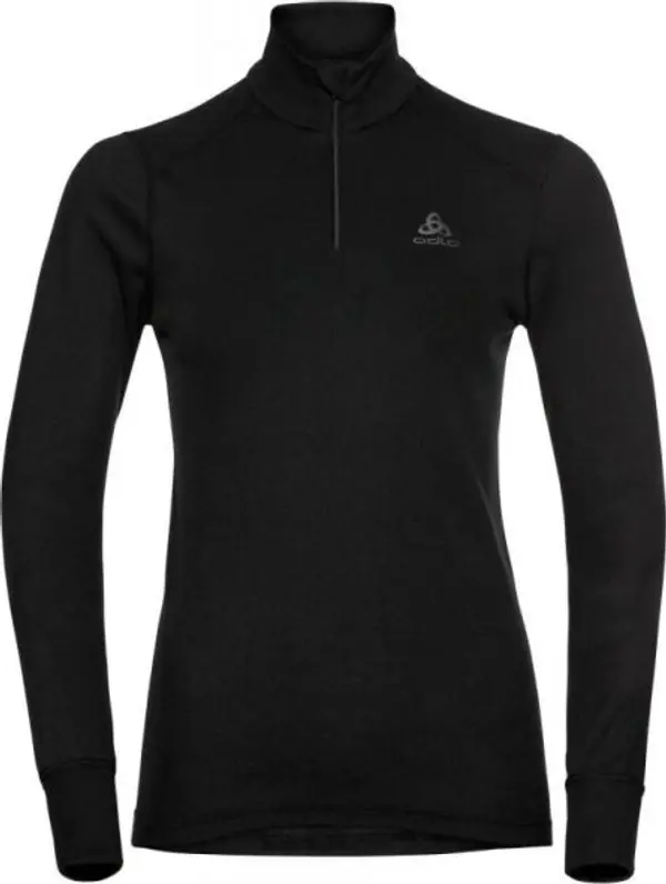 Odlo Odlo W BL TOP ACTIVE WARM ECO Дамска функционална тениска, черно, размер