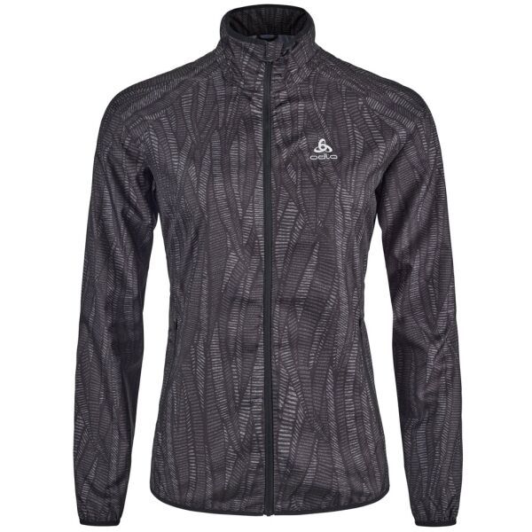 Odlo Odlo W ESSENTIAL LIGHT PRINT Дамско яке за бягане, черно, размер