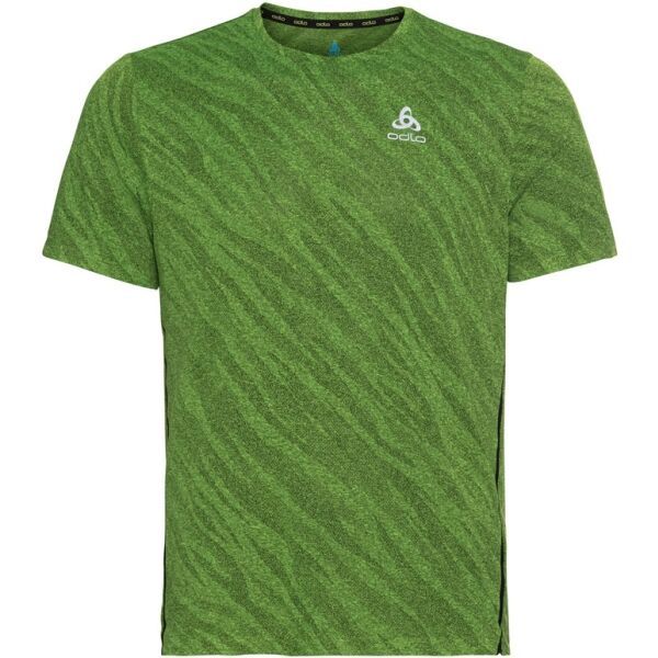 Odlo Odlo ZEROWEIGHT ENGINEE CHILL-TEC S/S Мъжка тениска за бягане, зелено, размер