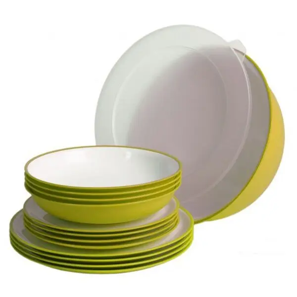 OMADA OMADA SANALIVING PIC-NIC SET 14 PCS Комплект съдове, зелено, размер