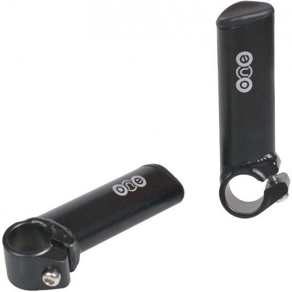 One One АЛУМИНИЕВИ ДРЪЖКИ- ПРАВИ КЪСИ Алуминиеви дръжки за колело, черно, размер os