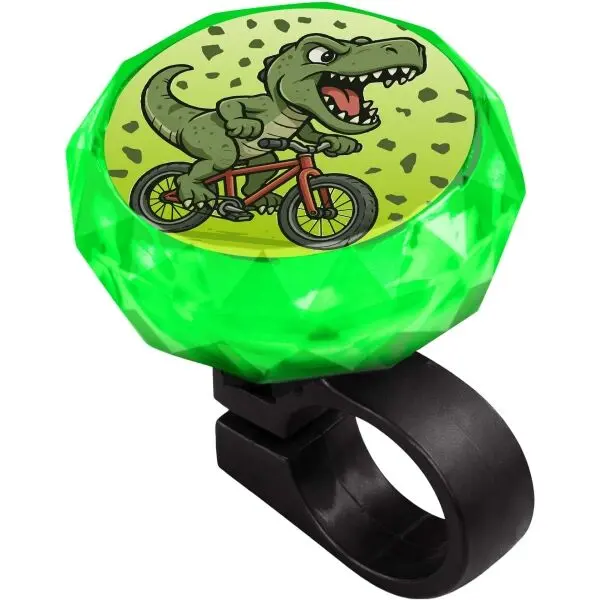 One One SPIN Детски звънец за колело, зелено, размер