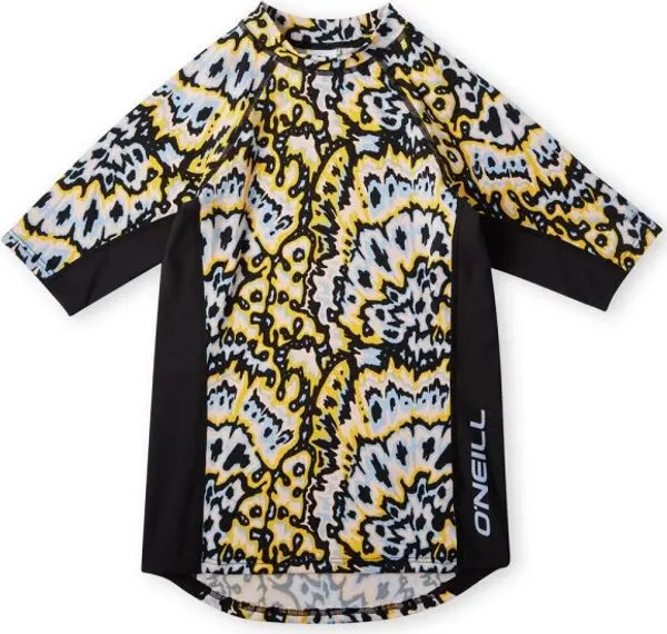 O'Neill O'Neill AOP PRINT SKINS S/SLV Тениска за момичета, черно, размер 10Y