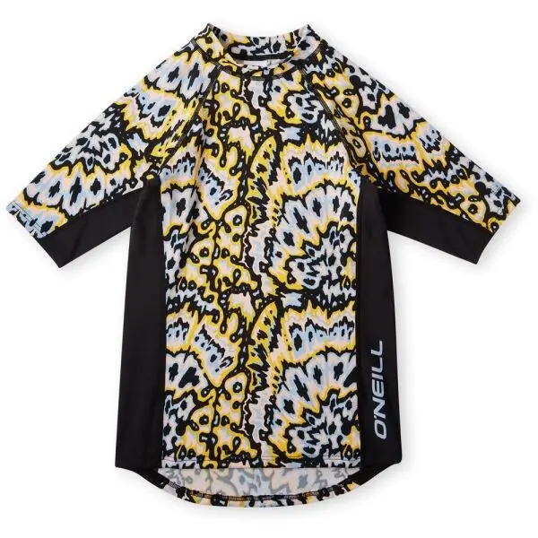 O'Neill O'Neill AOP PRINT SKINS S/SLV Тениска за момичета, черно, размер 12Y