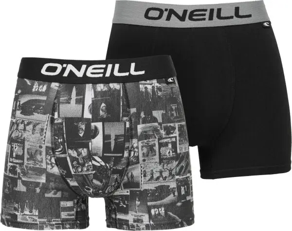 O'Neill O'Neill BOXER HERITAGE COLLAGE 2-PACK Мъжки боксерки, черно, размер XXL