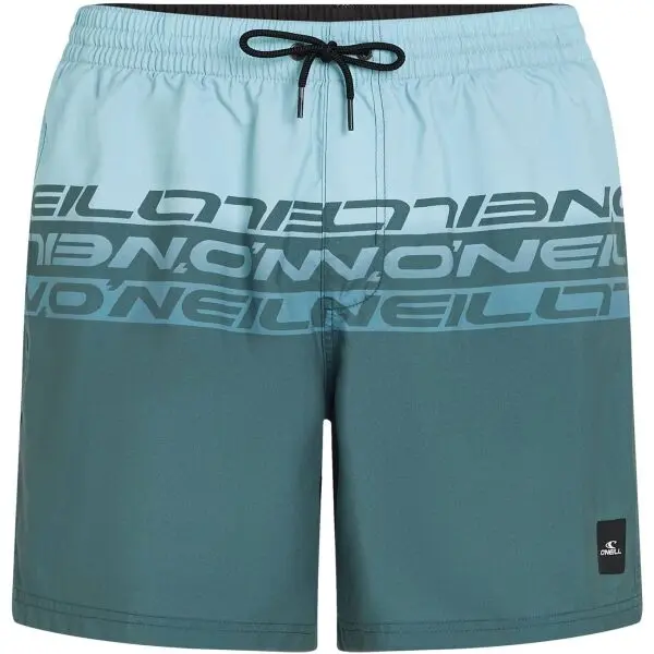 O'Neill O'Neill CALI STRIPE 16'' Мъжки шорти за плуване, тъмнозелено, размер