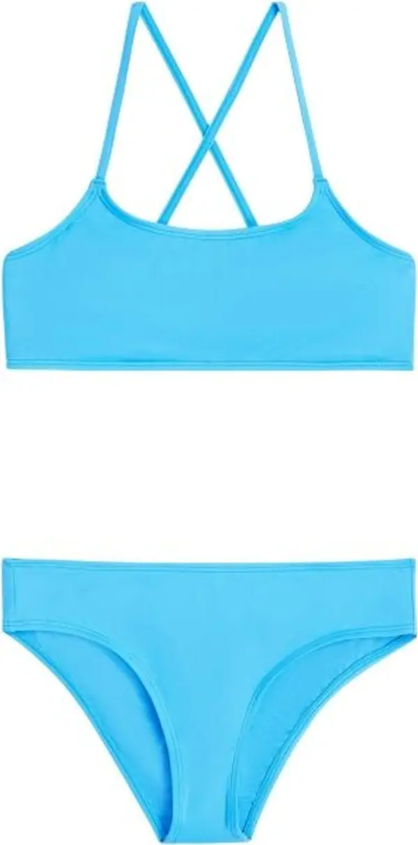 O'Neill O'Neill ESSENTIALS BRALETTE BIKINI SET Момичешки бански, светлосиньо, размер