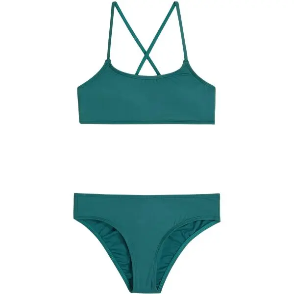 O'Neill O'Neill ESSENTIALS BRALETTE BIKINI SET Момичешки бански, тъмнозелено, размер