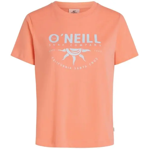 O'Neill O'Neill FRONT PRINT Дамска тениска с принт, цвят сьомга, размер