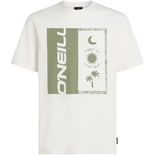 O'Neill O'Neill FRONT PRINT Мъжка тениска, бяло, размер