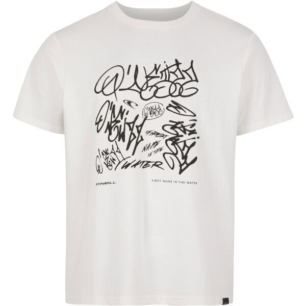 O'Neill O'Neill GRAFFITI T-SHIRT Мъжка тениска, бяло, размер