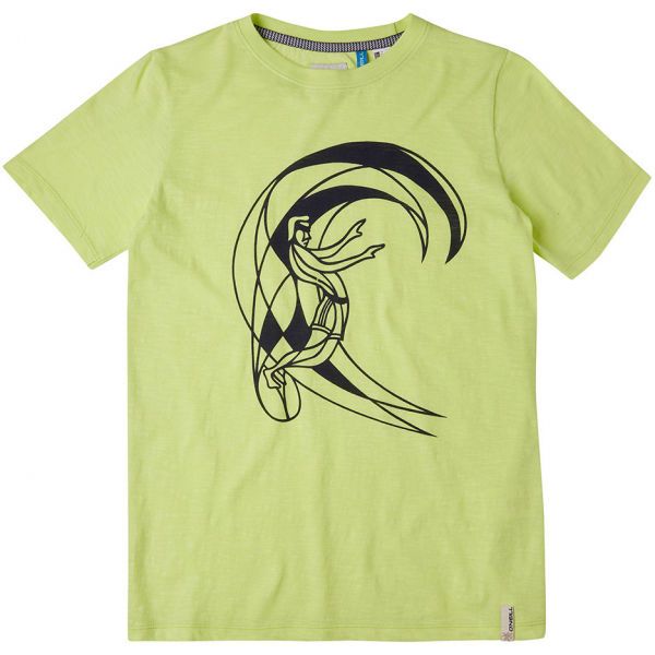O'Neill O'Neill LB CIRCLE SURFER SS T-SHIRT Тениска за момчета, светло-зелено, размер