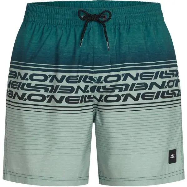 O'Neill O'Neill LOGO STRIPE 16'' Мъжки плажни шорти, тъмнозелено, размер