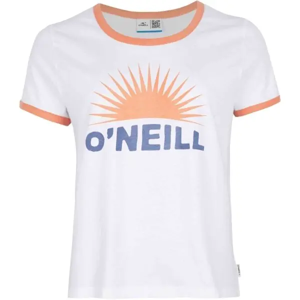 O'Neill O'Neill MARRI RINGER T-SHIRT Дамска тениска, бяло, размер