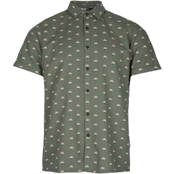 O'Neill O'Neill AOP CHAMBRAY SHIRT Мъжка риза с къс ръкав, khaki, размер M