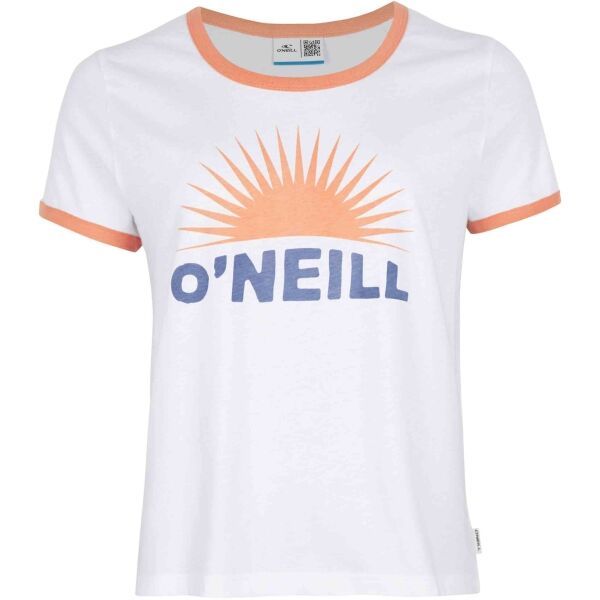 O'Neill O'Neill MARRI RINGER T-SHIRT Дамска тениска, бяло, размер L