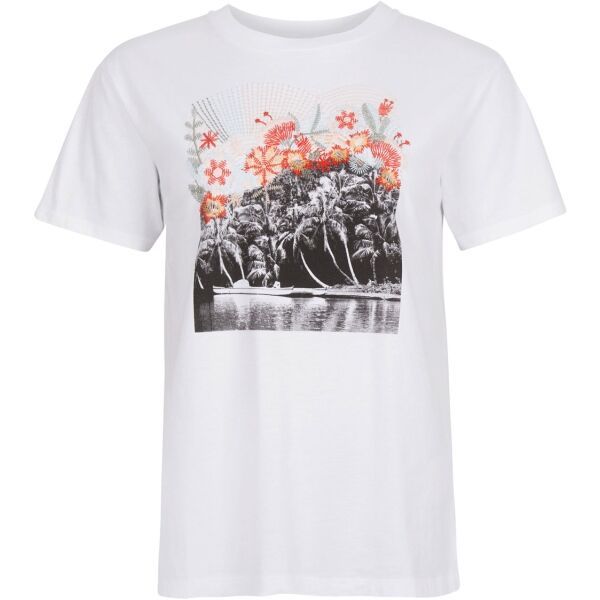 O'Neill O'Neill PALM T-SHIRT Дамска тениска, бяло, размер