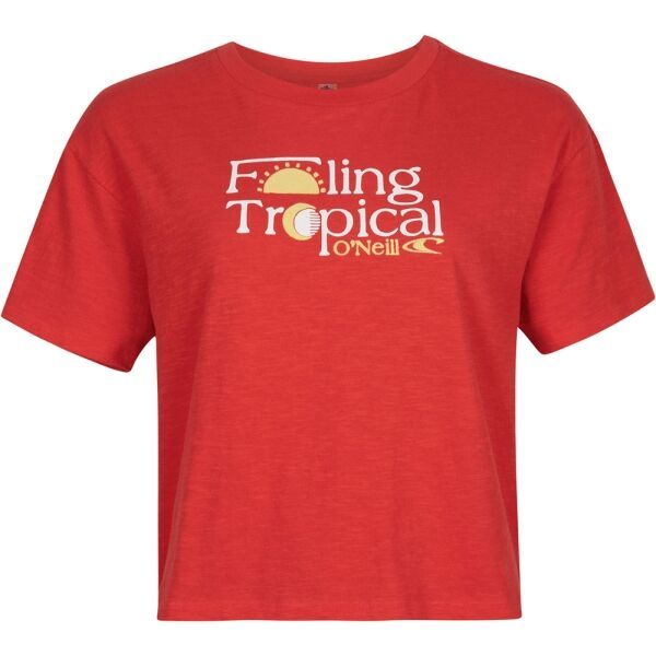 O'Neill O'Neill PARADISE T-SHIRT Дамска тениска, червено, размер