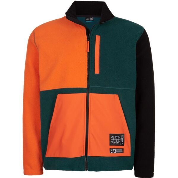 O'Neill O'Neill PROGRESSIVE COLORBLOCK FLEECE Мъжки суитшърт, тъмнозелено, размер