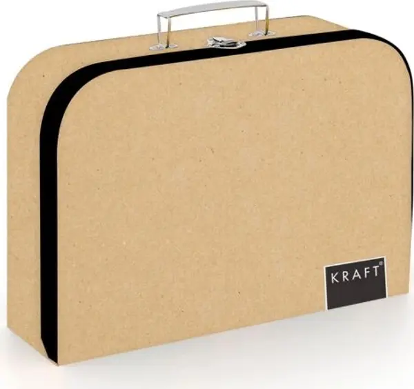 Oxybag Oxybag 34 CM KRAFT NATURE Куфар за материали по рисуване, бежово, размер