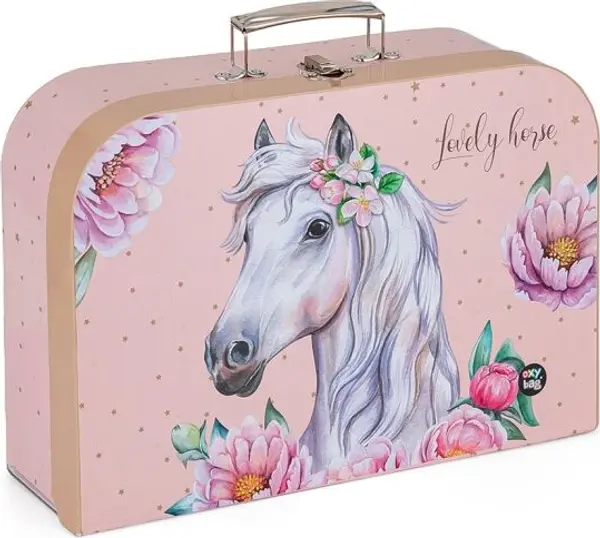 Oxybag Oxybag 34 CM РОМАНТИЧЕН КОН Куфар за материали по рисуване, розово, размер