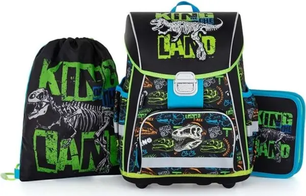 Oxybag Oxybag DINOSAURUS Ученически комплект, черно, размер