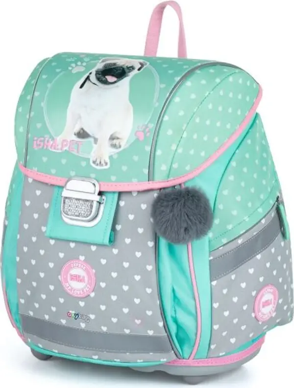Oxybag Oxybag ISHA - МОЕТО ЛЮБИМО ДОМАШНО ЖИВОТИНО Ученическа раница, светло-зелено, размер