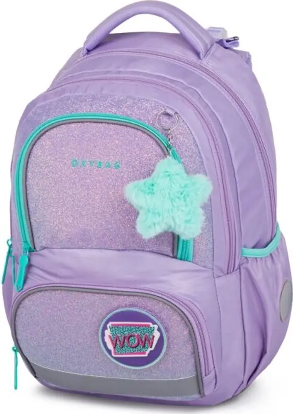 Oxybag Oxybag NEXT SHINY Ученическа раница, лилаво, размер