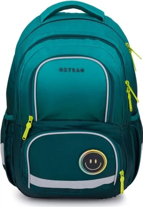 Oxybag Oxybag NEXT STICKERS Ученическа раница, тъмнозелено, размер