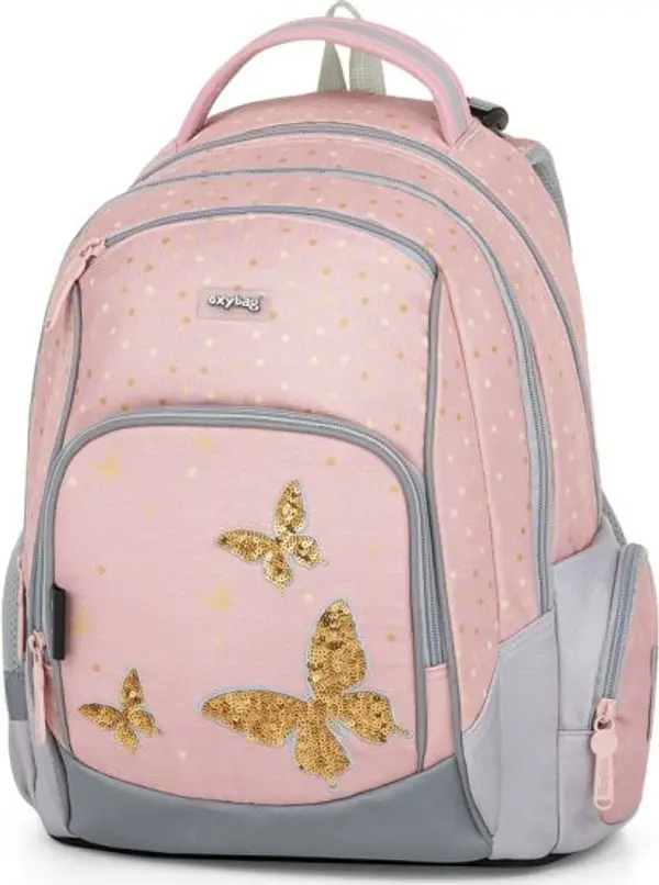 Oxybag Oxybag ПЕПЕРУДА; Ученическа раница, розово, размер