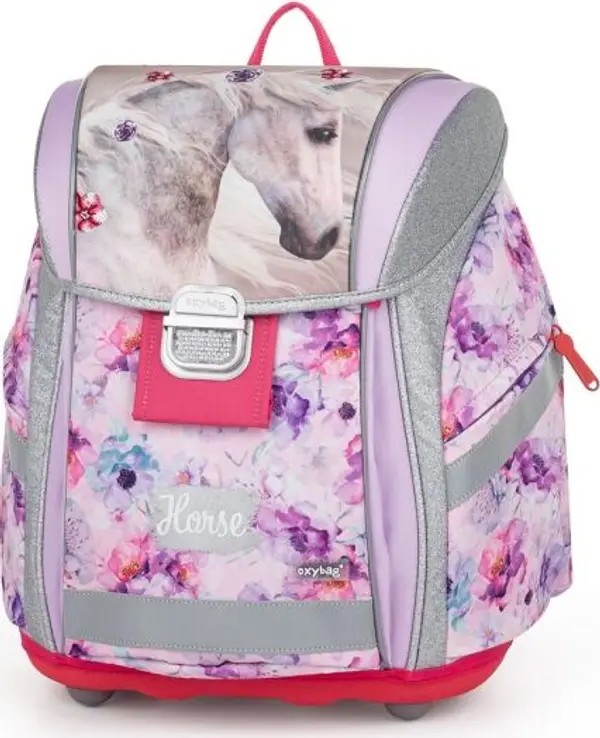 Oxybag Oxybag РОМАНТИЧНИ КОНЕ Ученическа раница, розово, размер