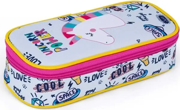Oxybag Oxybag UNICORN ICONIC Ученически несесер, бяло, размер