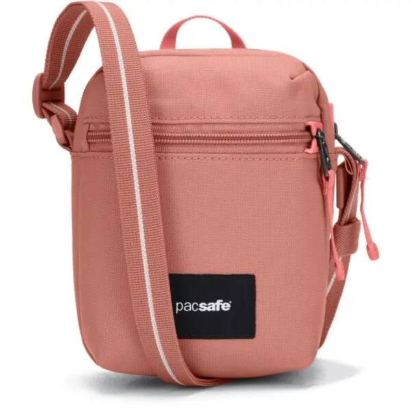 Pacsafe Pacsafe GO MICRO CROSSBODY Чантичка през рамо, розово, размер